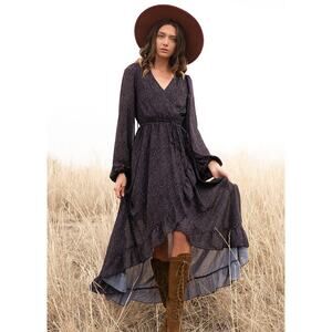 Joyfolie Mia Joy Ella Women’s Dress in Black Dot Size XXS